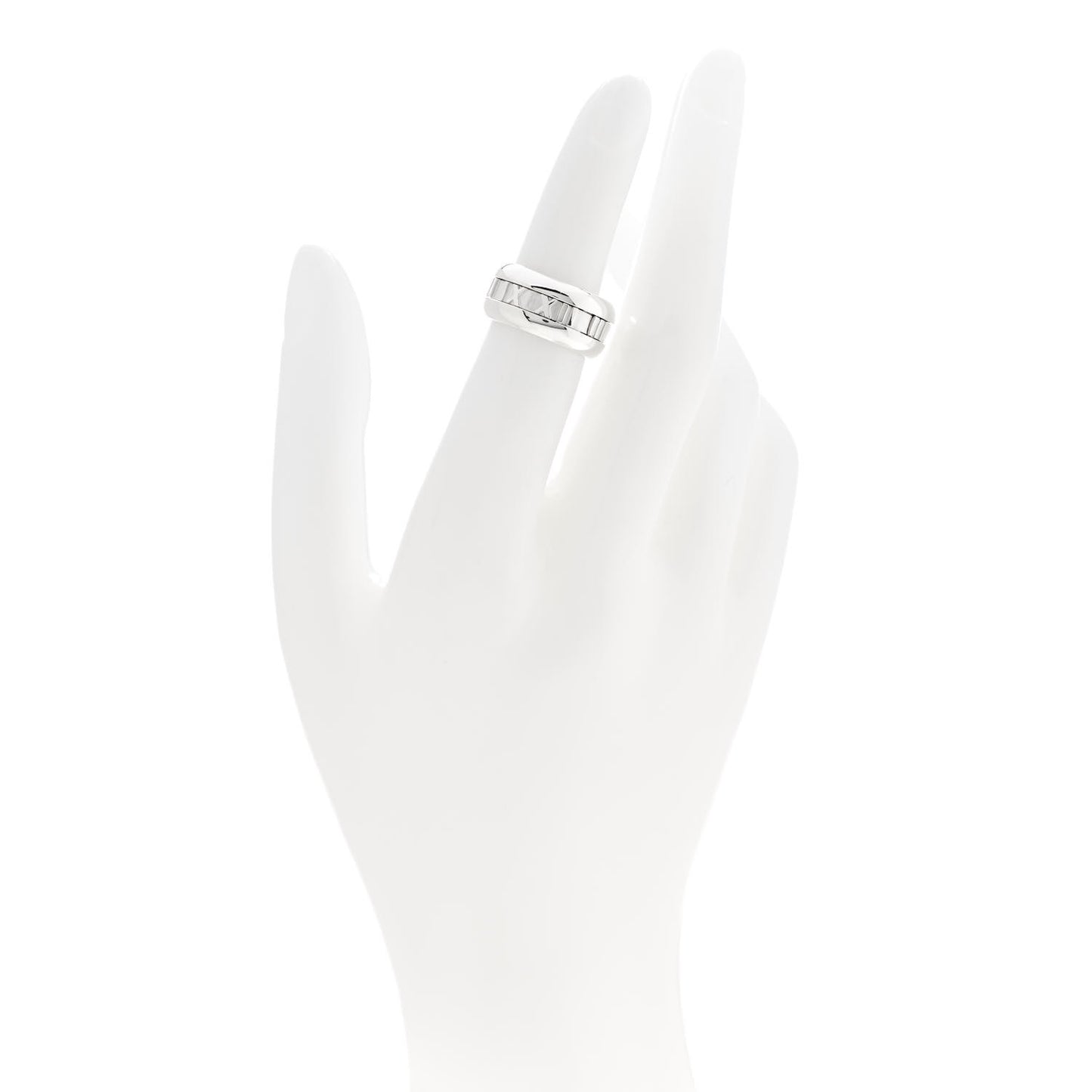 Sterling Silver Atlas Band Ring 49 5