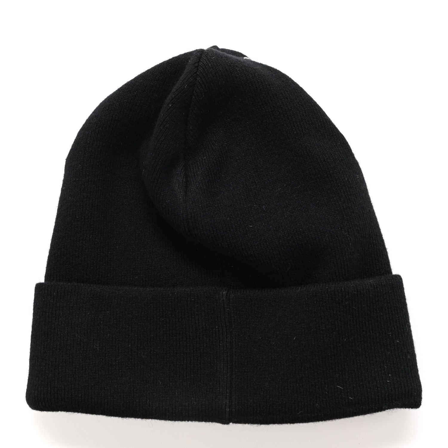 Chanel Cashmere CC Beanie Hat Black 3 of 5