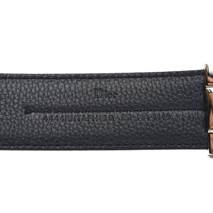 Christian Dior Grained Calfskin 35mm Montaigne Belt 90 Black 7 of 8