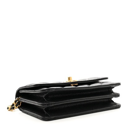 Chanel Caviar Quilted Chain Link Clutch With Chain Black 4 of 12