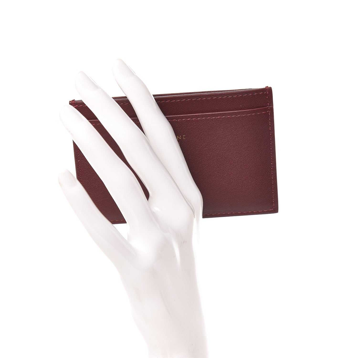 Celine Smooth Lambskin Solo Card Holder Rust 2 of 8