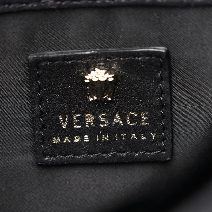 Versace Suede Crystal Medusa Sultan Evening Bag Black 7 of 11