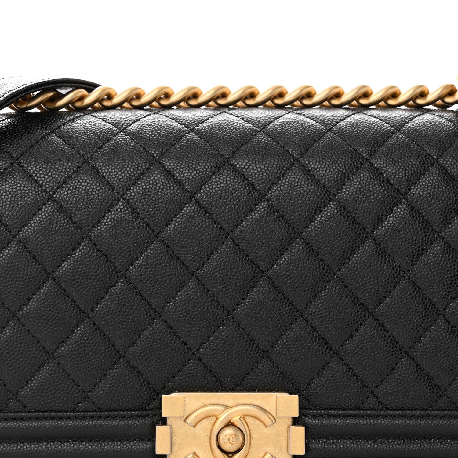 Chanel Caviar Quilted Medium Boy Flap Black 8 of 11