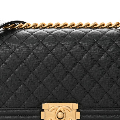 Chanel Caviar Quilted Medium Boy Flap Black 8 of 11