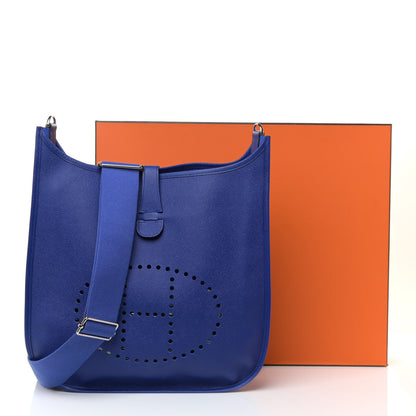 Hermes Epsom Evelyne III PM Bleu Electrique 13 of 13