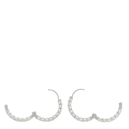 Tiffany Platinum Diamond 2.39ctw Inside-Out Hoop Earrings 4 of 6