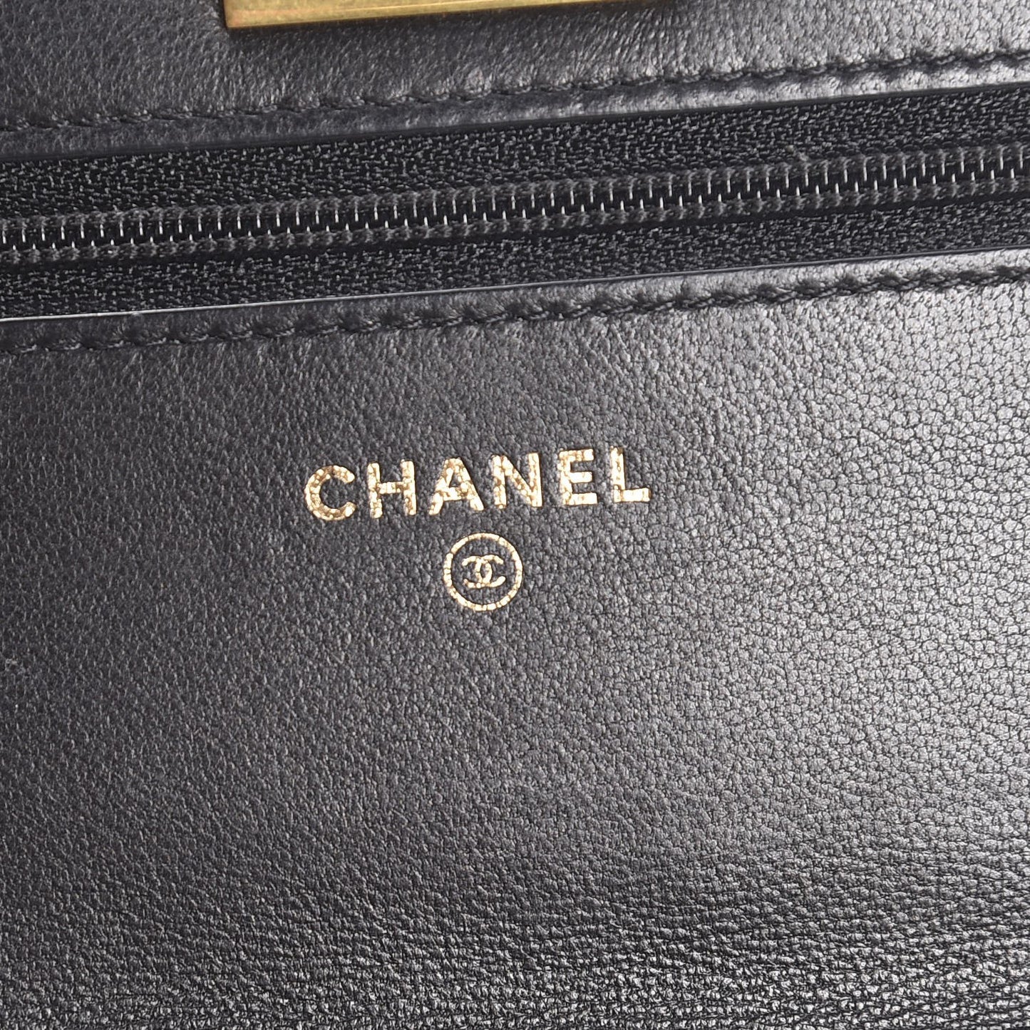 Aged Calfskin Quilted Reissue Wallet On Chain WOC Black