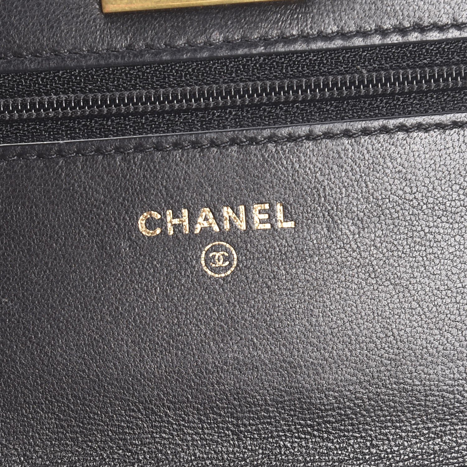 Chanel Aged Calfskin Quilted Reissue Wallet On Chain WOC Black 6 of 8
