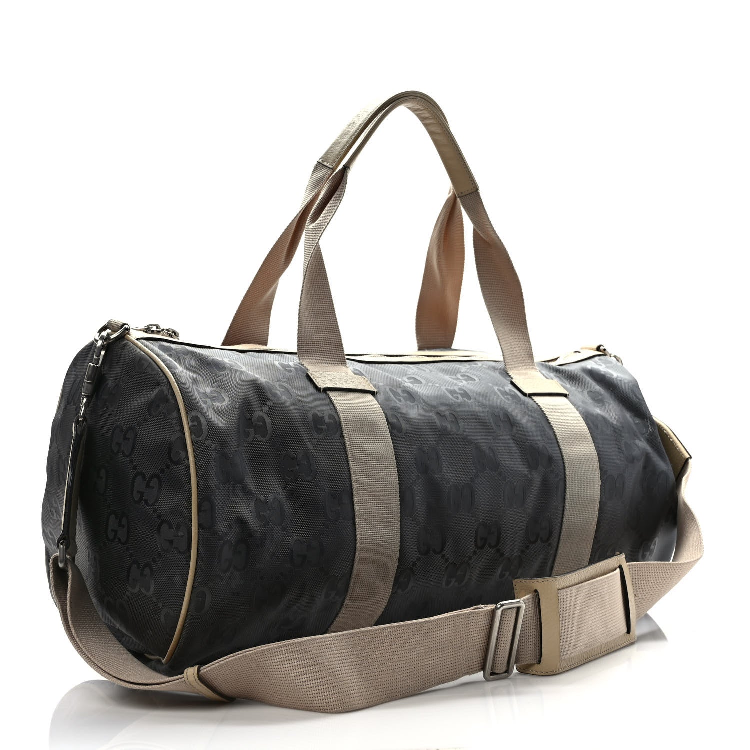 Gucci Econyl Nylon Monogram Off The Grid Duffle Bag Graphite Grey New Plaster 3 of 9