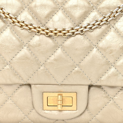 Chanel Metallic Aged Calfskin Quilted 2.55 Reissue 227 Flap Pale Gold 8 of 14
