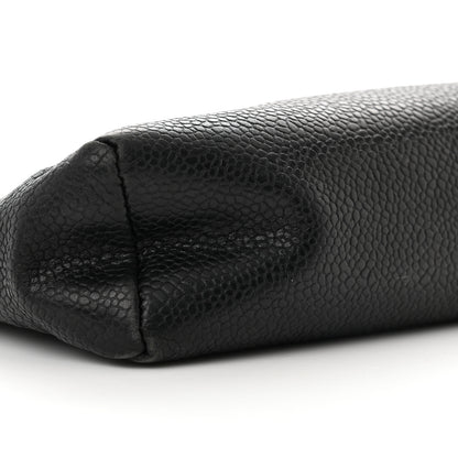 Chanel Caviar Timeless CC Cosmetic Pouch Bag Black 10 of 13