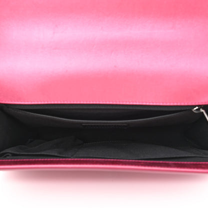 Chanel Metallic Patent Quilted New Medium Boy Flap Fuchsia 5 of 11