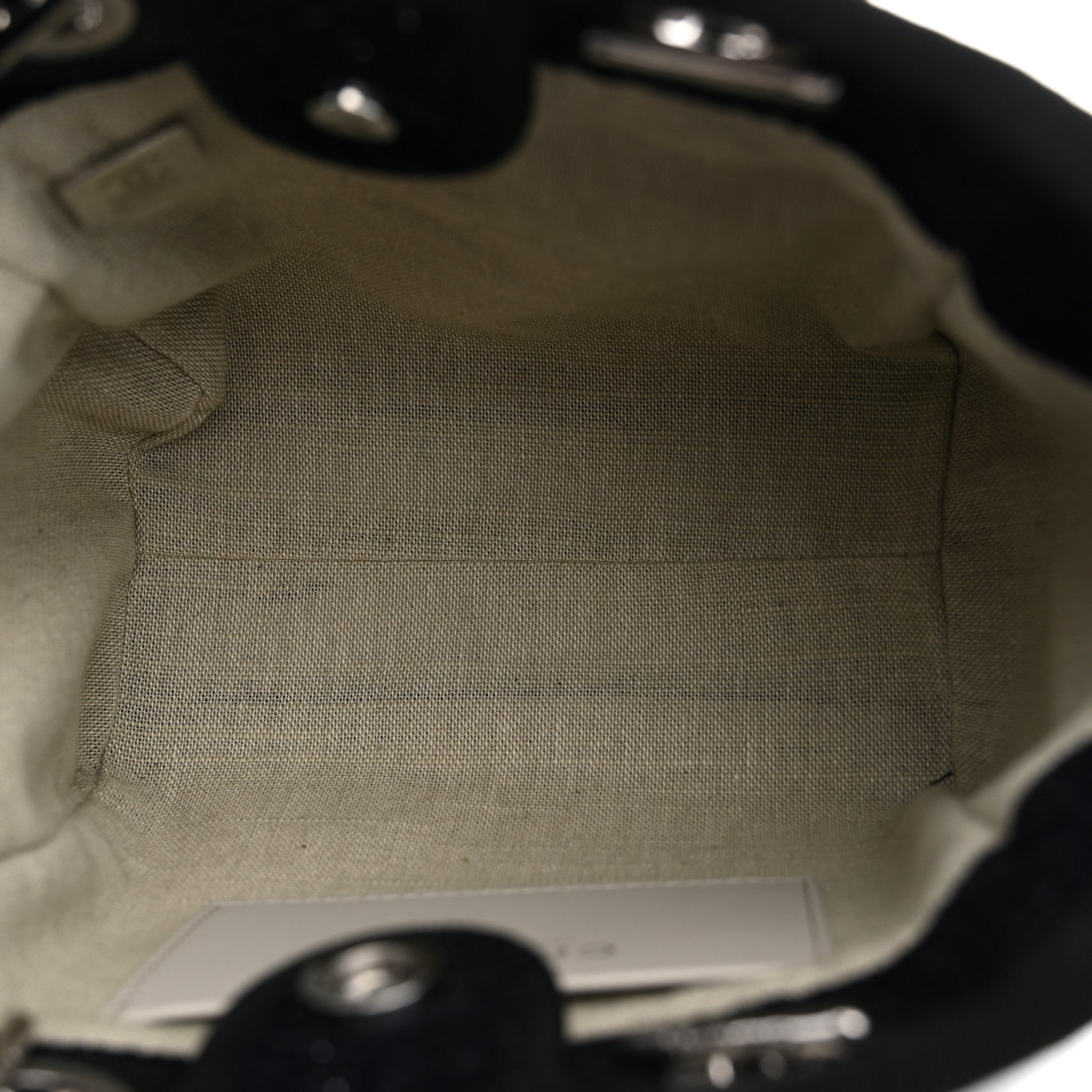 Chanel Lurex Canvas Mini Deauville Tote Black 5 of 11