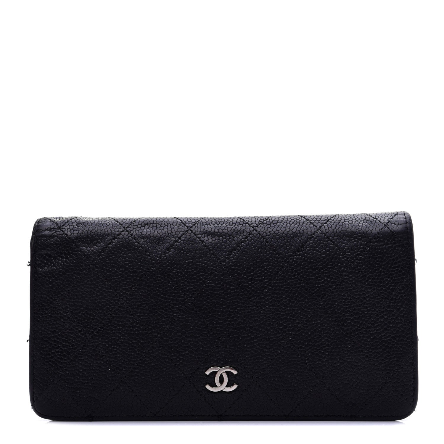 Chanel Caviar Quilted Yen Wallet Black 1 of 13