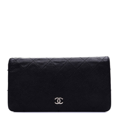 Chanel Caviar Quilted Yen Wallet Black 1 of 13