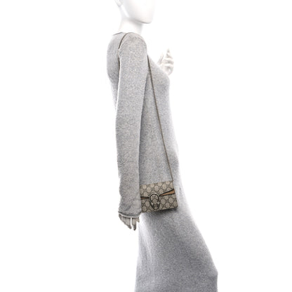 Gucci GG Supreme Monogram Super Mini Dionysus Shoulder Bag Taupe 2 of 9