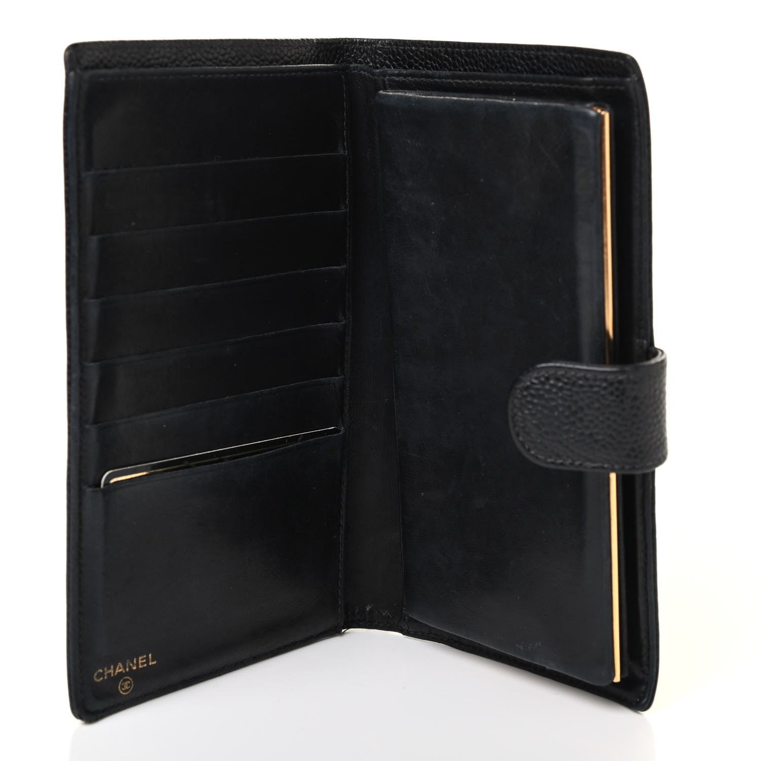 Chanel Caviar Timeless CC French Wallet Black 3 of 4