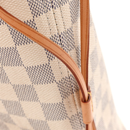 Louis Vuitton Damier Azur Neo Neverfull MM Rose Ballerine 13 of 14