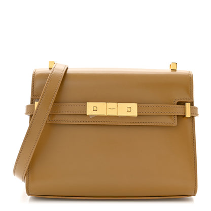 Saint Laurent Smooth Calfskin Mini Manhattan Shoulder Bag Baguette Cheddar 1 of 10
