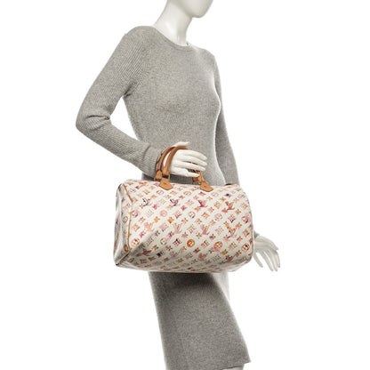 Louis Vuitton Watercolor Aquarelle Speedy 35 White 2 of 7