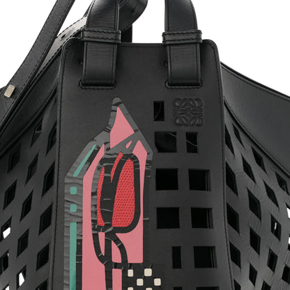 Loewe Calfskin Medium Tulip Hammock Shoulder Bag Black 10 of 15