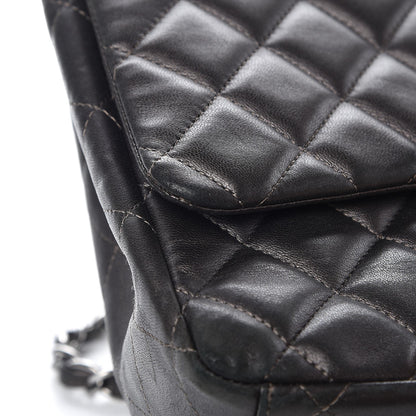 Chanel Lambskin Quilted Maxi Single Flap Grey 14 of 18
