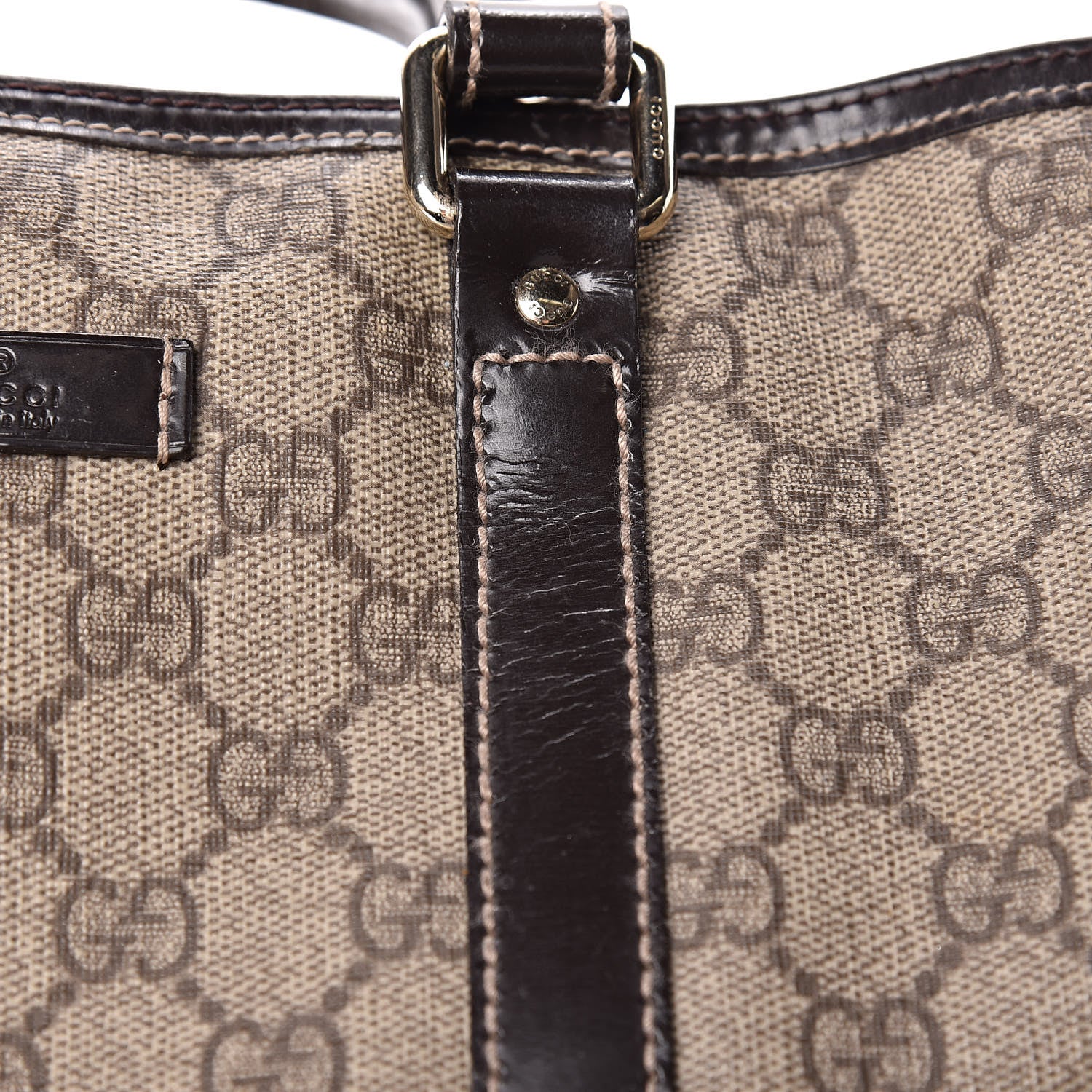 Gucci GG Plus Monogram Medium Joy Boston Dark Brown 9 of 20