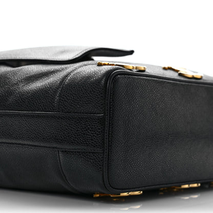 Chanel Caviar CC Drawstring Shoulder Bag Black 7 of 8