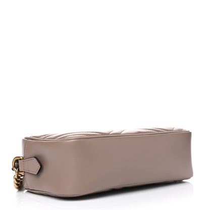 Gucci Calfskin Matelasse Small GG Marmont Chain Shoulder Bag Porcelain Rose 3 of 4