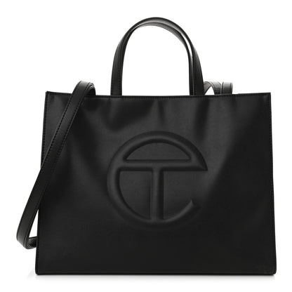 Telfar Vegan Leather Medium Shopping Bag Black 1 of 10