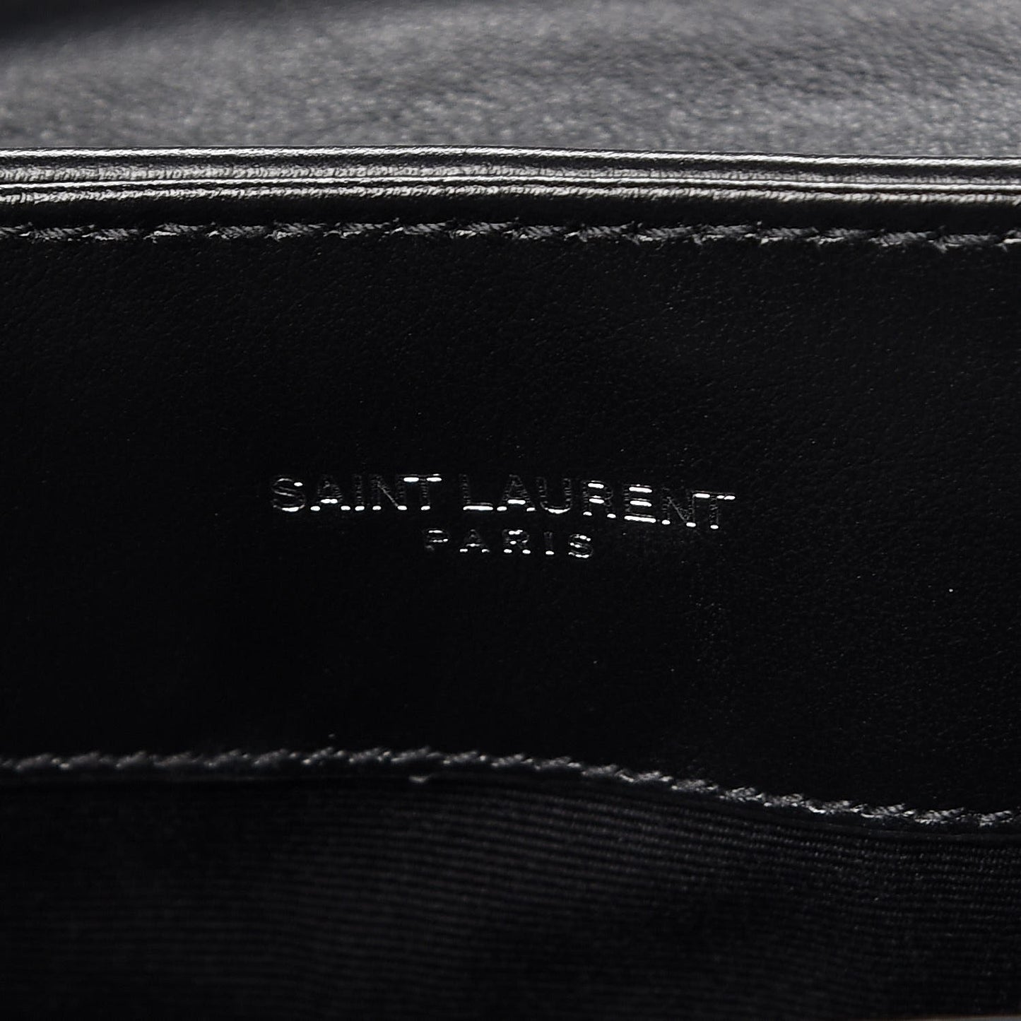 Calfskin Y Quilted Monogram Medium Loulou Satchel Black