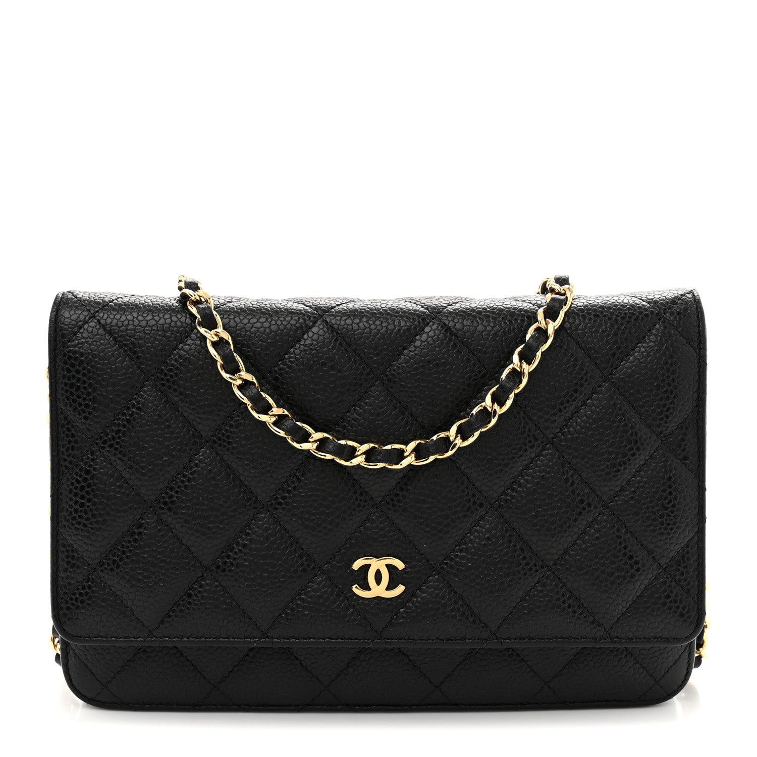 Chanel Caviar Quilted Wallet On Chain WOC Black 1 of 11