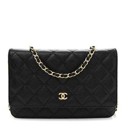 Chanel Caviar Quilted Wallet On Chain WOC Black 1 of 11