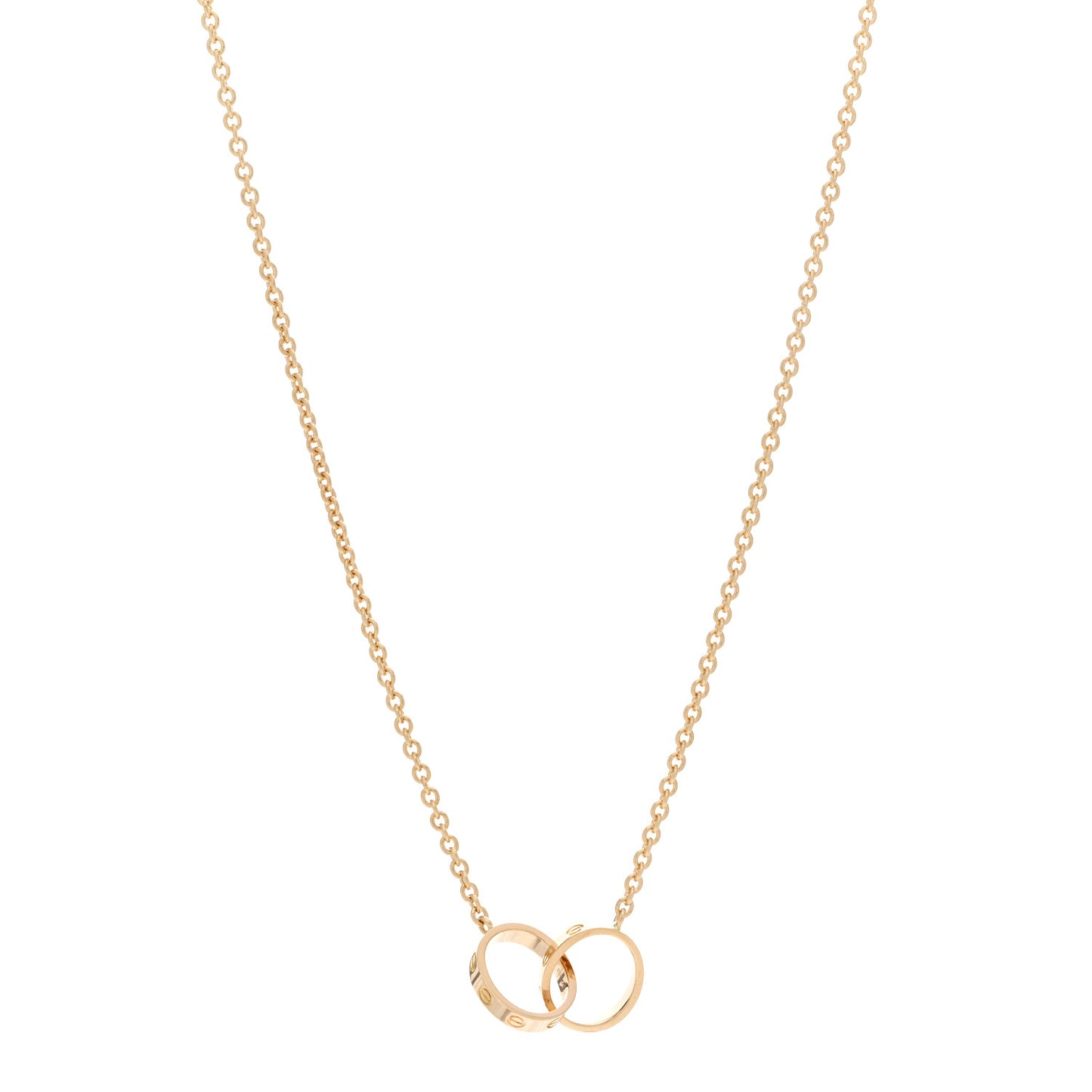 18K Yellow Gold Interlocking LOVE Necklace