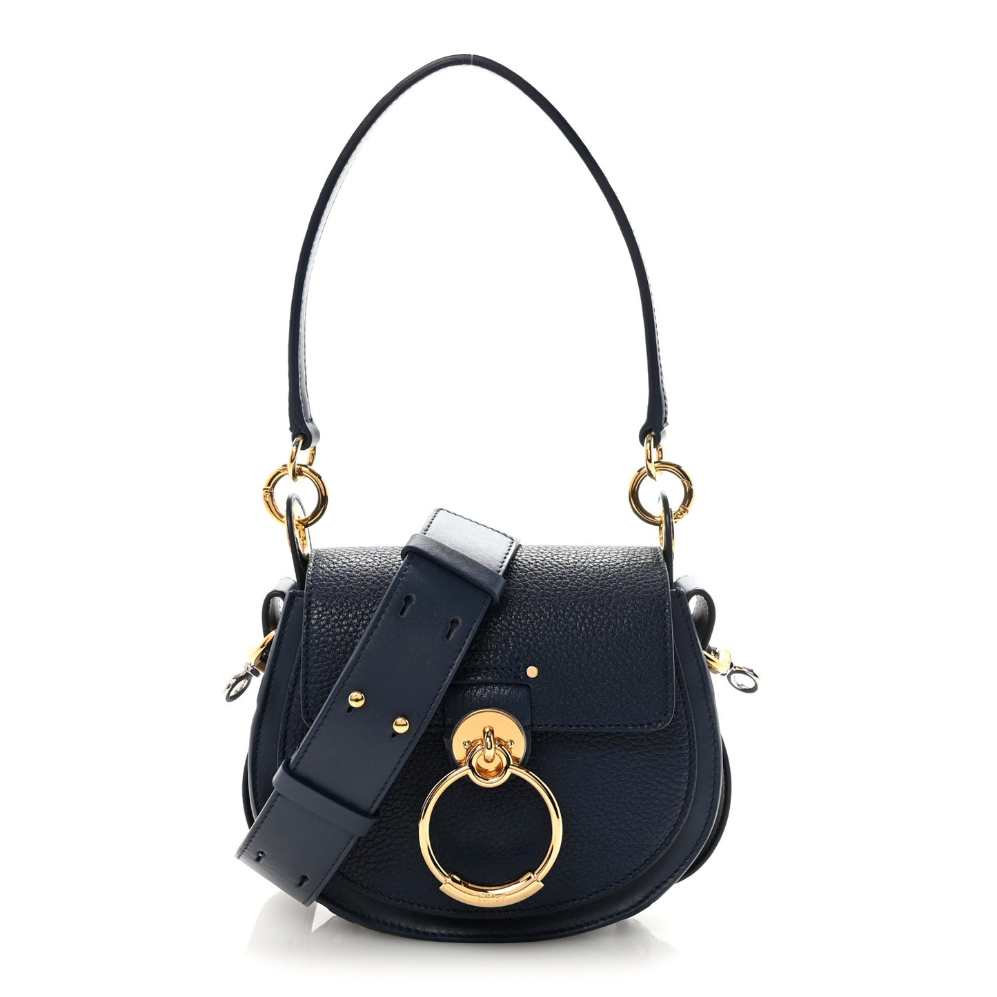Calfskin Small Tess Bag Deep Ocean Blue