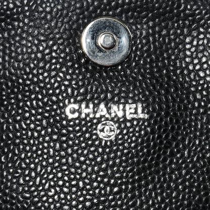 Chanel Caviar Half Moon Wallet On Chain WOC Black 3 of 9