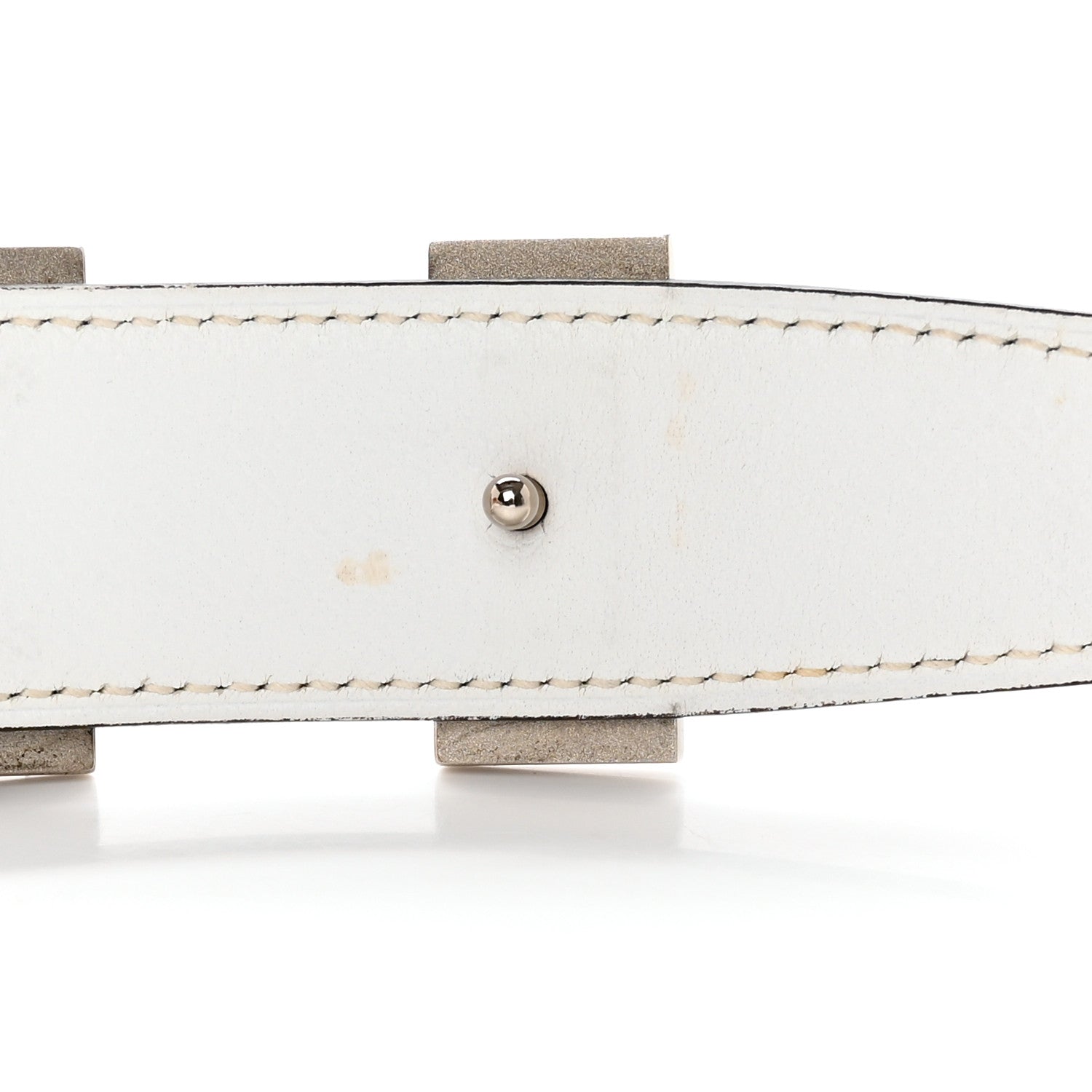 Hermes Epsom 32mm H Belt 80 32 Bleu Indigo White 7 of 7