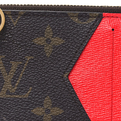 Louis Vuitton Monogram Zipped Romy Card Holder Red 7 of 8