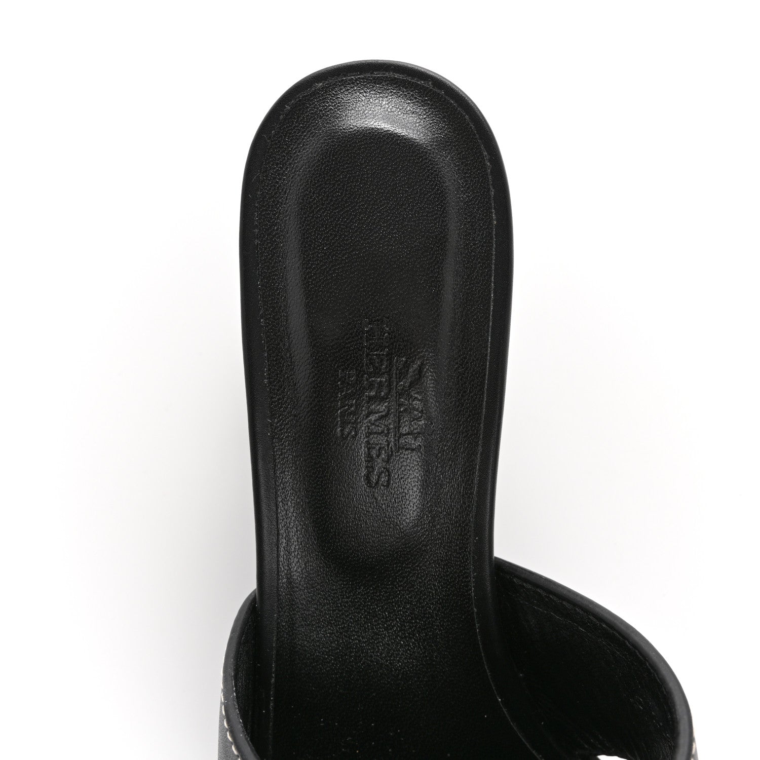 Hermes Calfskin Helia Sandals 36 Black 7 of 12