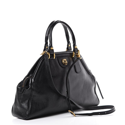 Gucci Calfskin Medium Re(Belle) Top Handle Bag Black 2 of 11