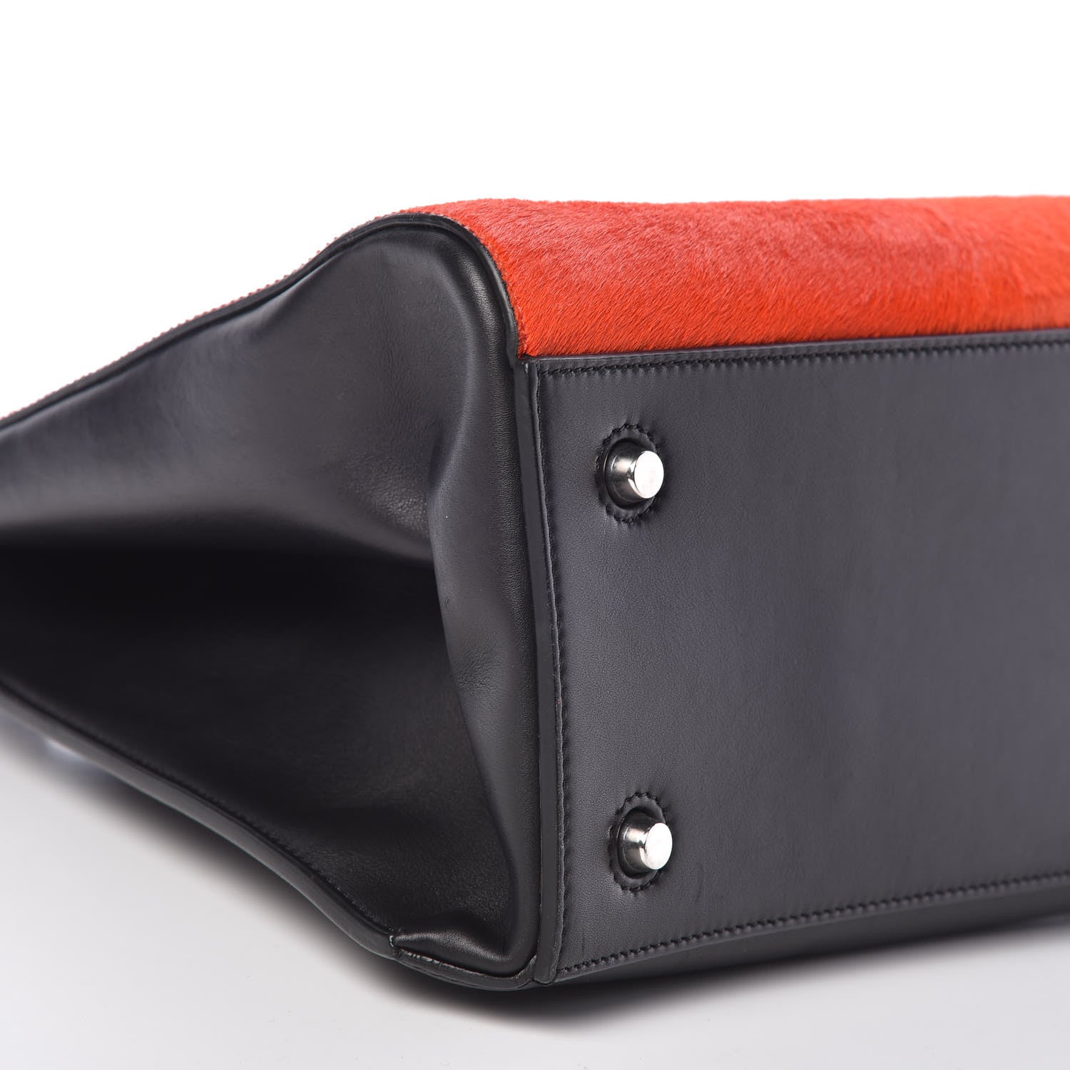 Celine Pony Hair Medium Edge Shoulder Bag Vermillion 7 of 9