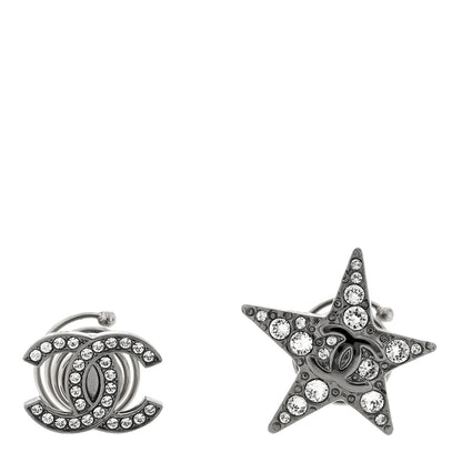 Chanel Crystal CC Star Hair Accessory Set Silver 1 of 3