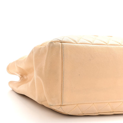 Chanel Caviar Quilted Grand Shopping Tote GST Beige 7 of 11
