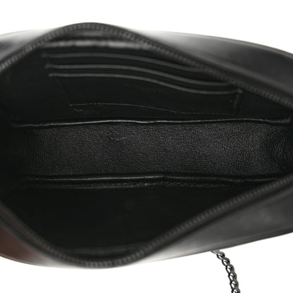 Saint Laurent Calfskin Matelasse Monochrome Monogram Mini Lou Camera Bag Black 4 of 10
