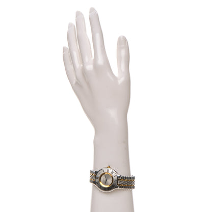 Cartier Stainless Steel 18K Yellow Gold 31mm Must De 21 Bullet Link Quartz Watch 2 of 6