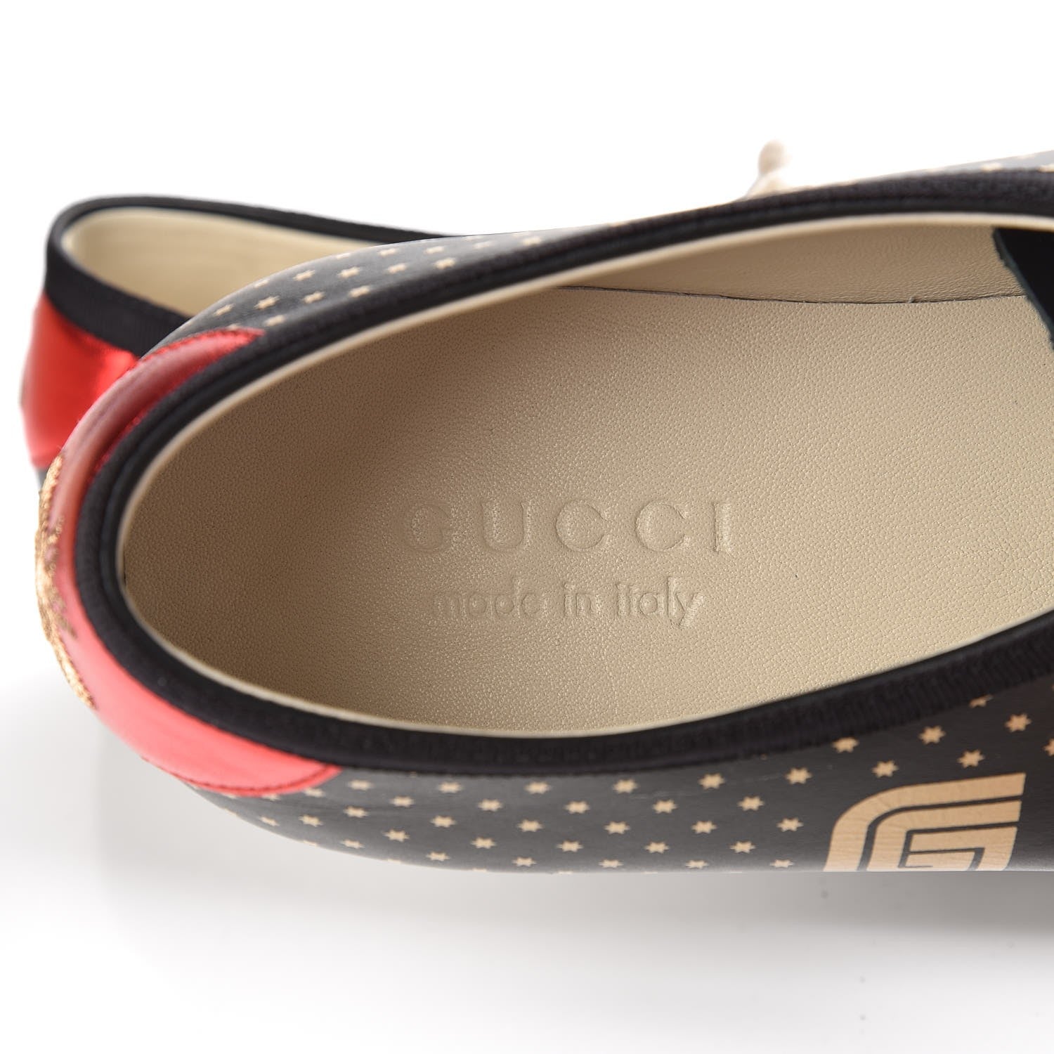 Gucci X SEGA Calfskin GUCCY Stars Mens Falacer Sneakers 9 Black 6 of 12