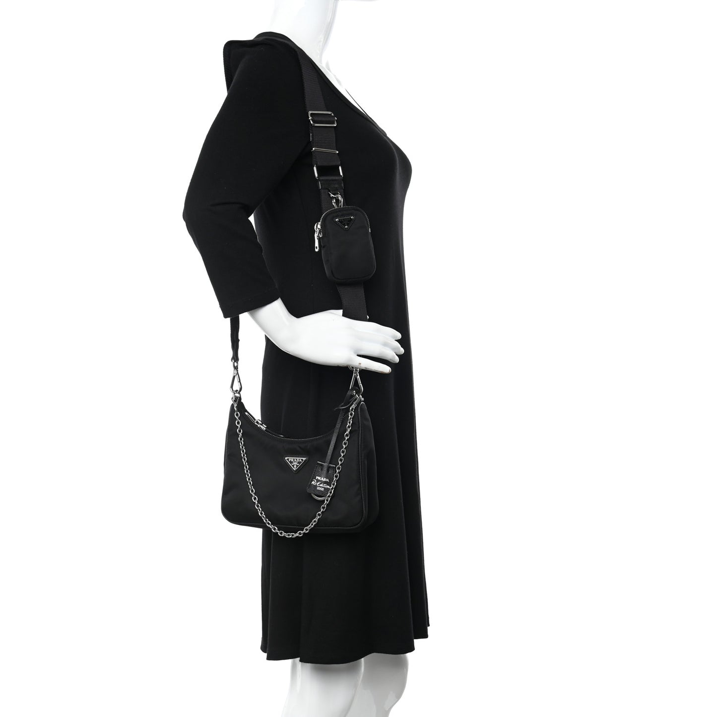 Nylon Re-Edition 2005 Shoulder Bag Black