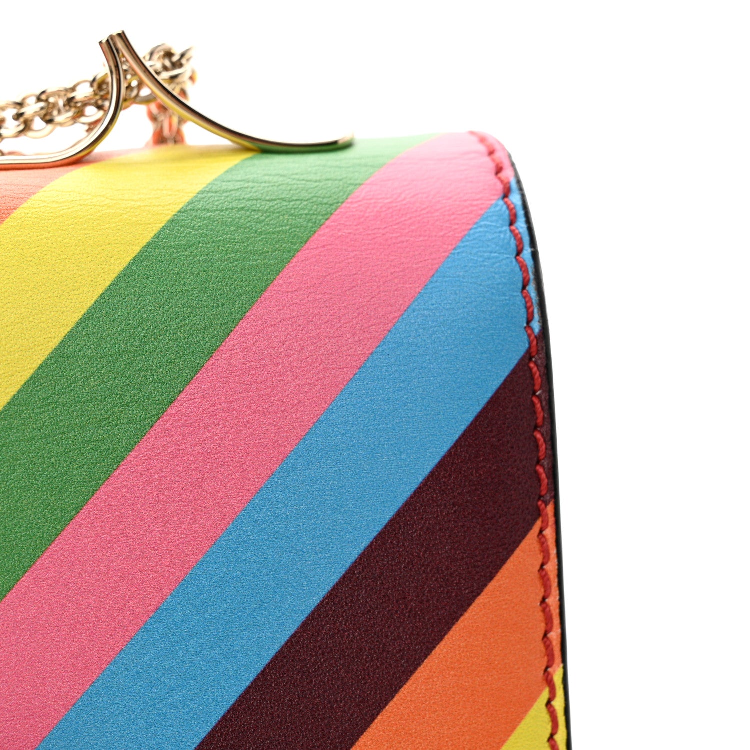 Valentino Garavani Vitello 1973 Va Va Voom Chain Shoulder Bag Multicolor 12 of 15