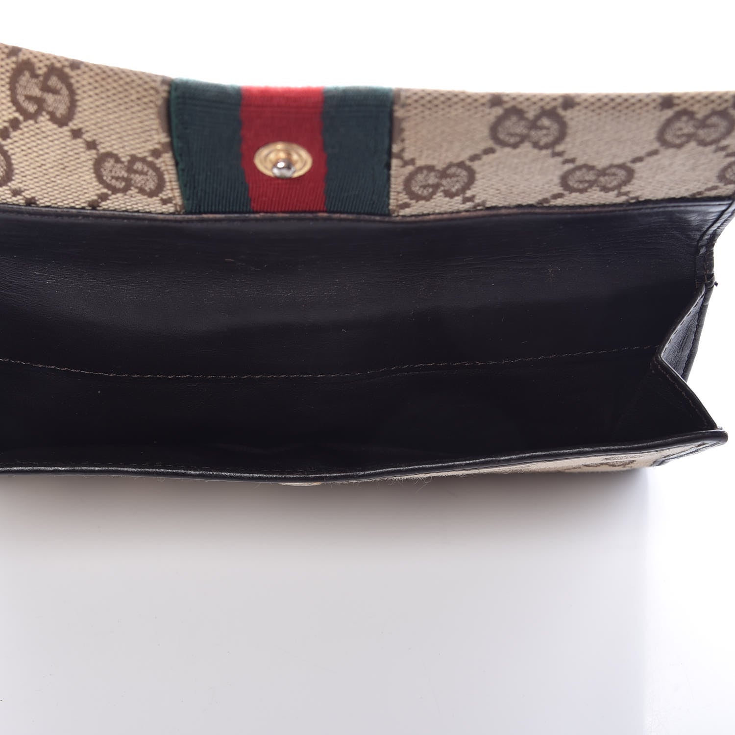 Gucci Monogram Web GG Reins Wallet Dark Brown 5 of 20