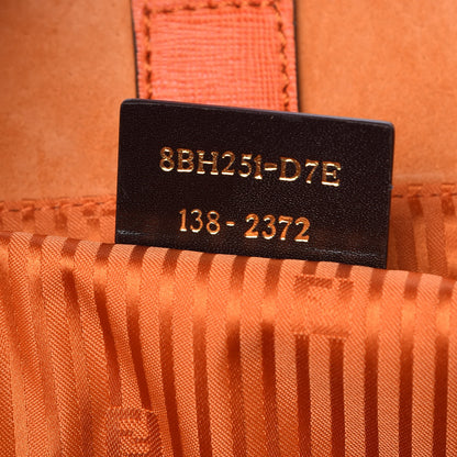 Fendi Vitello Elite Large 2Jours Tote Arancio 7 of 9